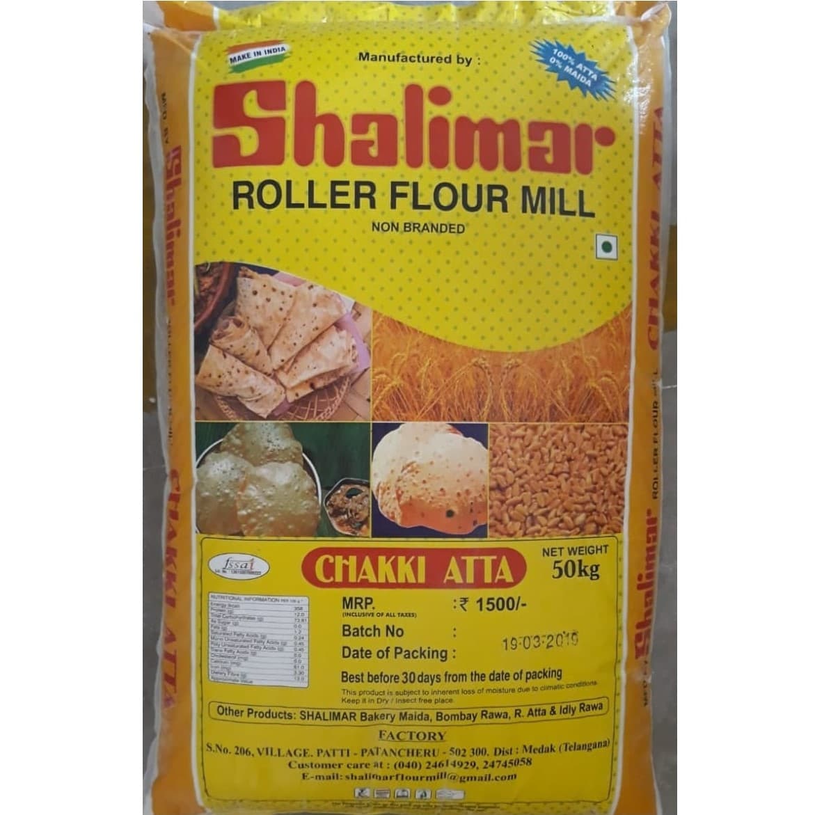 Shalimar - CH Atta 50kg Bag
